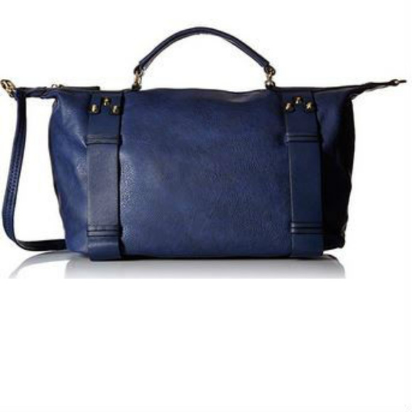 MG collection Bowler Tote Bag, Navy one size - Picture 2 of 6